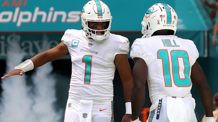 Tua and the Dolphins keep playoff hopes alive in win vs. Rams - ESPN